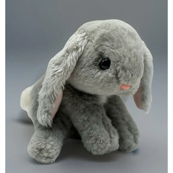 Tyco Bunny Bunny Bunnies Gray 7" Rabbit 1994 Plush Vintage Stuffed Grey Soft Toy - Picture 2 of 11